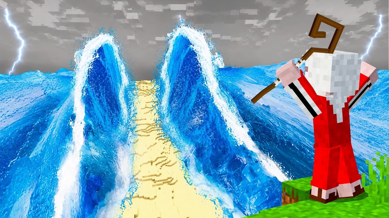 Sobreviví como Moises en Minecraft